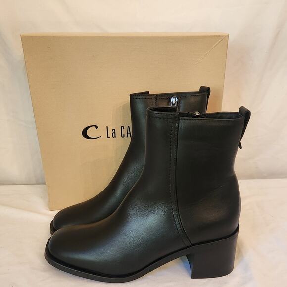 NIB La Canadienne Jordan Ankle Boot Leather Black 9.5M main image 2